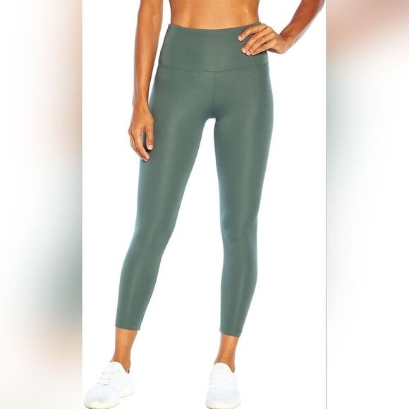 🔸️NWT Bally Green Kayla High Rise Tummy Control Athletic Pants Medium - Picture 2 of 12